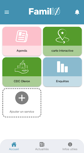 Android application FamilIO screenshort