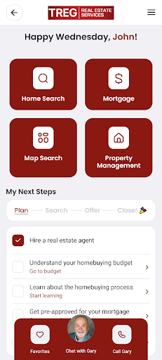 Android application TREG Real Estate Services screenshort