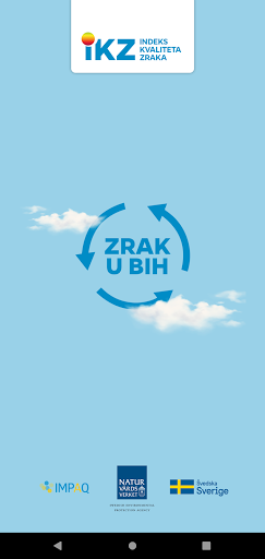 Android application Zrak u BiH screenshort