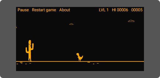 Android application Cactus Run Premium - Dino jump screenshort