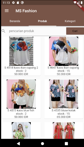Android application MS Collection screenshort