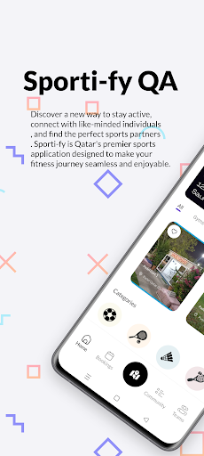 Android application Sportify screenshort