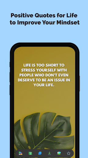 Screenshot of Daily Positivite Quotes App
