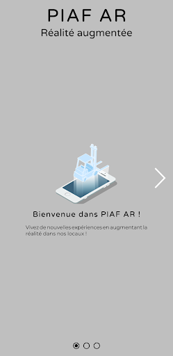 Android application PIAF - AR screenshort