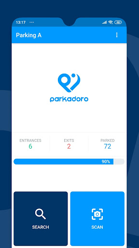 Android application Parkadoro - Parking Software screenshort