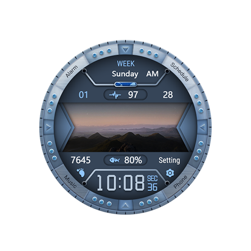 Blue Live For Wear OS logo