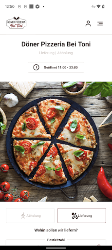 Android application Döner Pizzeria Bei Toni screenshort
