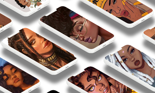 Android application Melanin Wallpapers screenshort