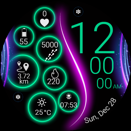 ZRU08 Watch Face for Wear OS