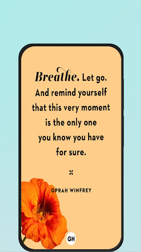 Android application inspiring self quotes screenshort