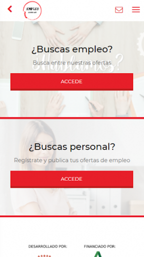 Android application Empleo Sierra Sur screenshort