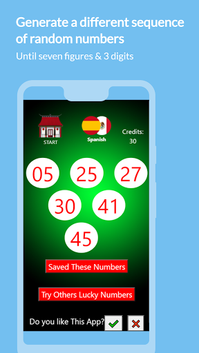 My lucky numbers Screen 3