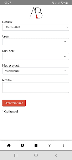 AB Uren App Screen 3