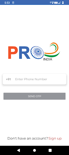 Android application Pro India screenshort