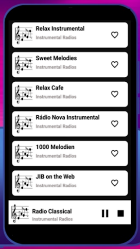 Android application Instrumental music songs screenshort