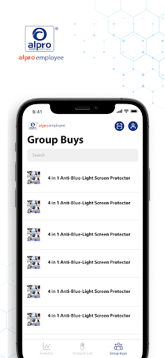 Alpro Employee App Screen 3