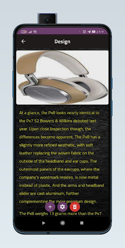Bowers & Wilkins PX8 guide Screen 3