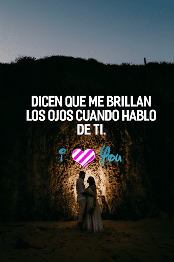 Android application Good night love images spanish screenshort