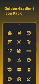 Golden Gradient - Icon Pack 3.6 APK + Mod (Cracked / Mod Menu) for Android
