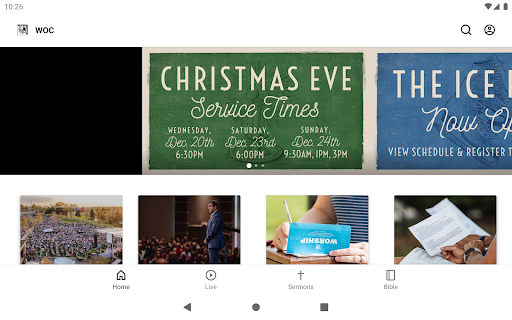 Screenshot of World Outreach Church
