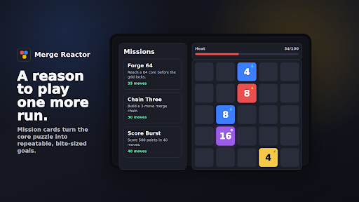 Merge Reactor: 2048 Puzzle screenshot