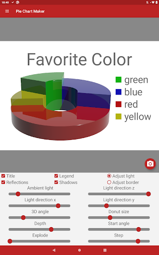 Screenshot of Pie Chart Maker