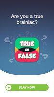 screenshot of True or False Quiz