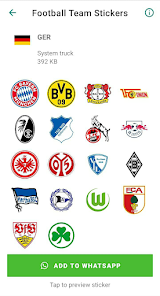 Screenshot 12 Football team Stickers android