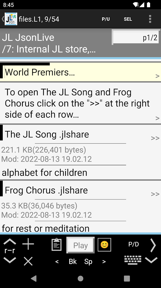 #1. JL JsonLive (Android) Ved: JsonLive Software Inc.