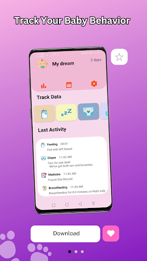 Android application Baby Tracker:Baby Care Tracker screenshort