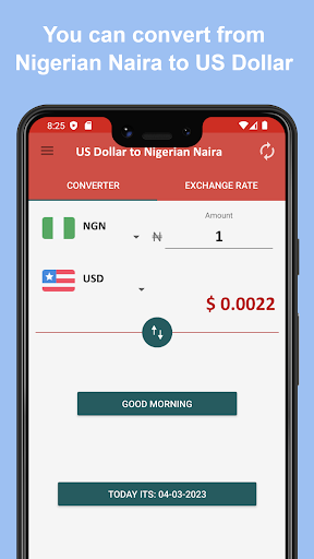 US Dollar to Nigerian Naira Screen 3