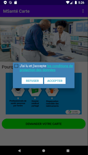 MSanté Carte Screen 2