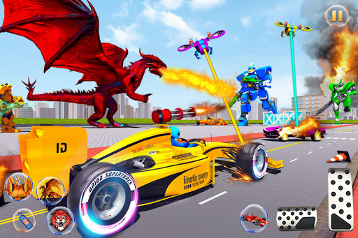 Dragon Robot - Car Robot Game Screen 2