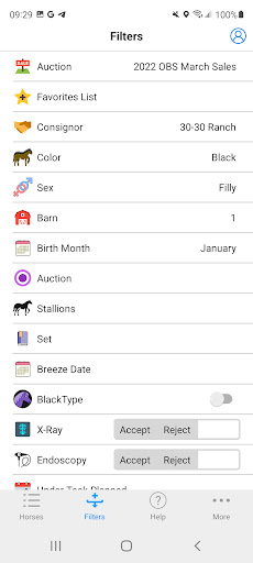 EquiAuctions Screen 2