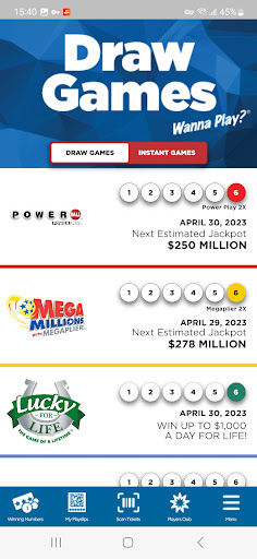 DE Lottery Players Club Screen 2