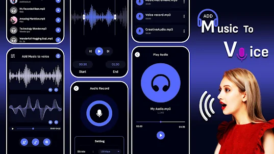Add Music To Voice: Mix Melody