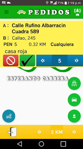 Android application Radio Taxi Torval Conductor screenshort