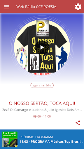 Android application Web Rádio CCF POESIA screenshort
