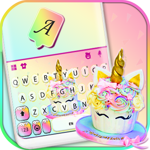 Unicorn Rainbow Cake Keyboard 
