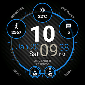 Captura 10 Advanced Watch Face android