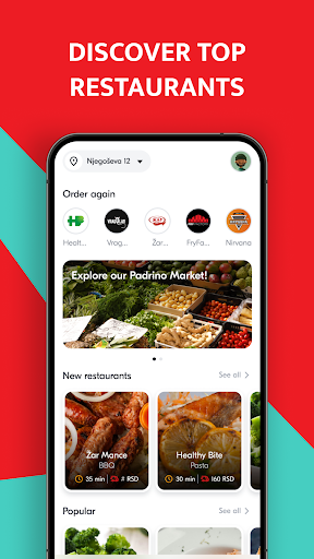 Android application Padrino Delivery|Food and More screenshort