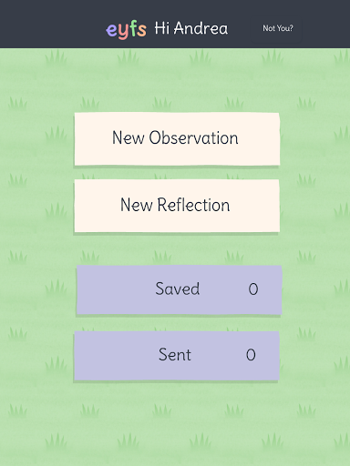 Android application EYFS Teacher screenshort