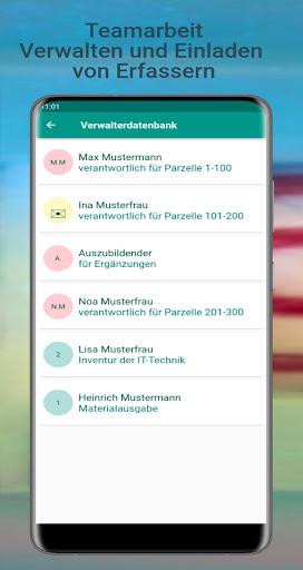 Android application Zählerstände erfassen screenshort