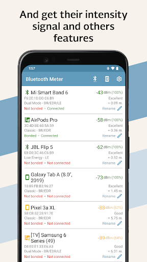 Bluetooth Signal Meter Screenshot