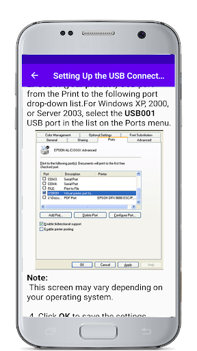 Printer Troubleshooting Guide Screen 3