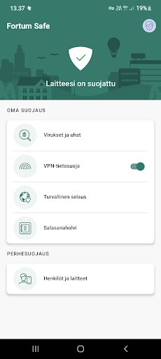 Android application Fortum Safe screenshort