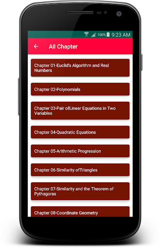 Android application 10th Class GSEB Maths - MCQ (E screenshort