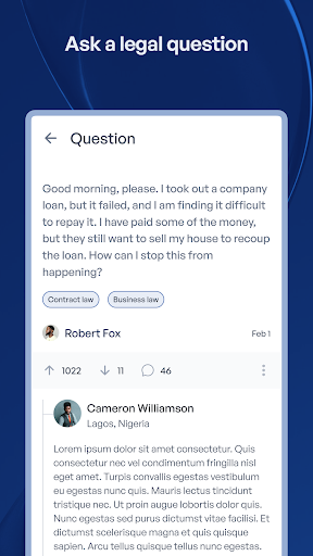 Legum: Lawyers in your pocket Screen 2