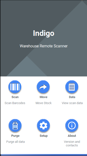 Android application Indigo Whs Remote Scanner screenshort