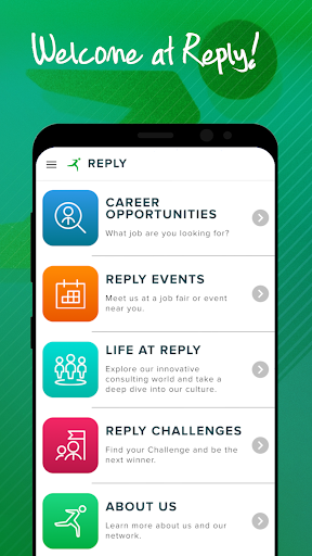 Android application Reply Careers screenshort